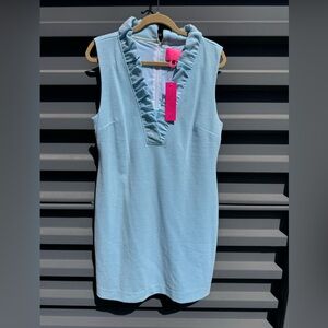 Lilly Pulitzer Blue Ruffle Dress